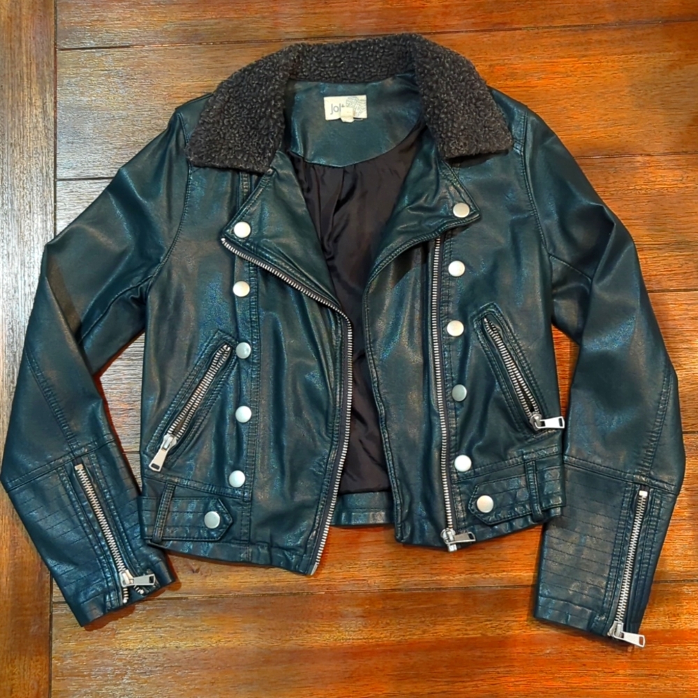 Women's Jolt pleather moto jacket